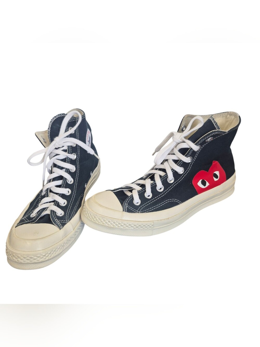 Converse All Star High CDG Men’s 8 W 10 Black Comme des Garcons Play  No Insoles